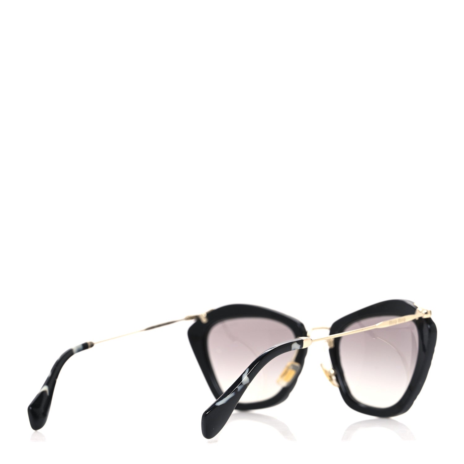 Miu Miu Cat-Eye Sunglasses — Black SMU10N