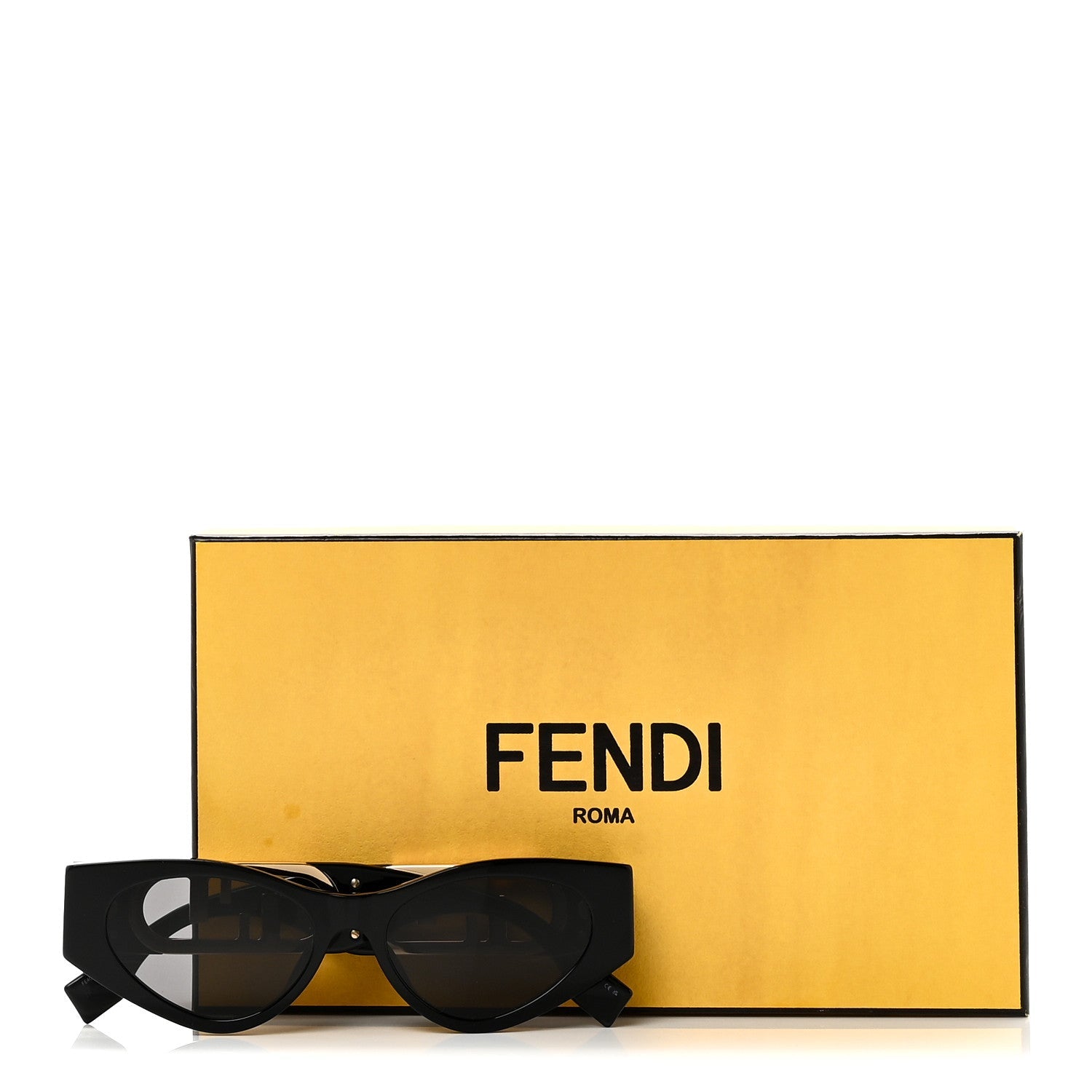 Fendi Cat-Eye Sunglasses — Black