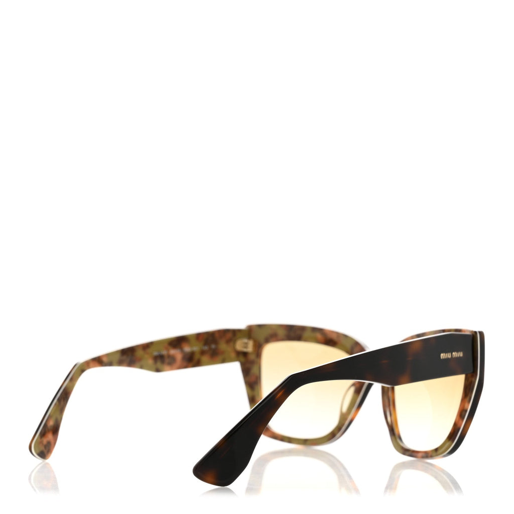 Miu Miu Square Sunglasses — Tortoise SMU01P