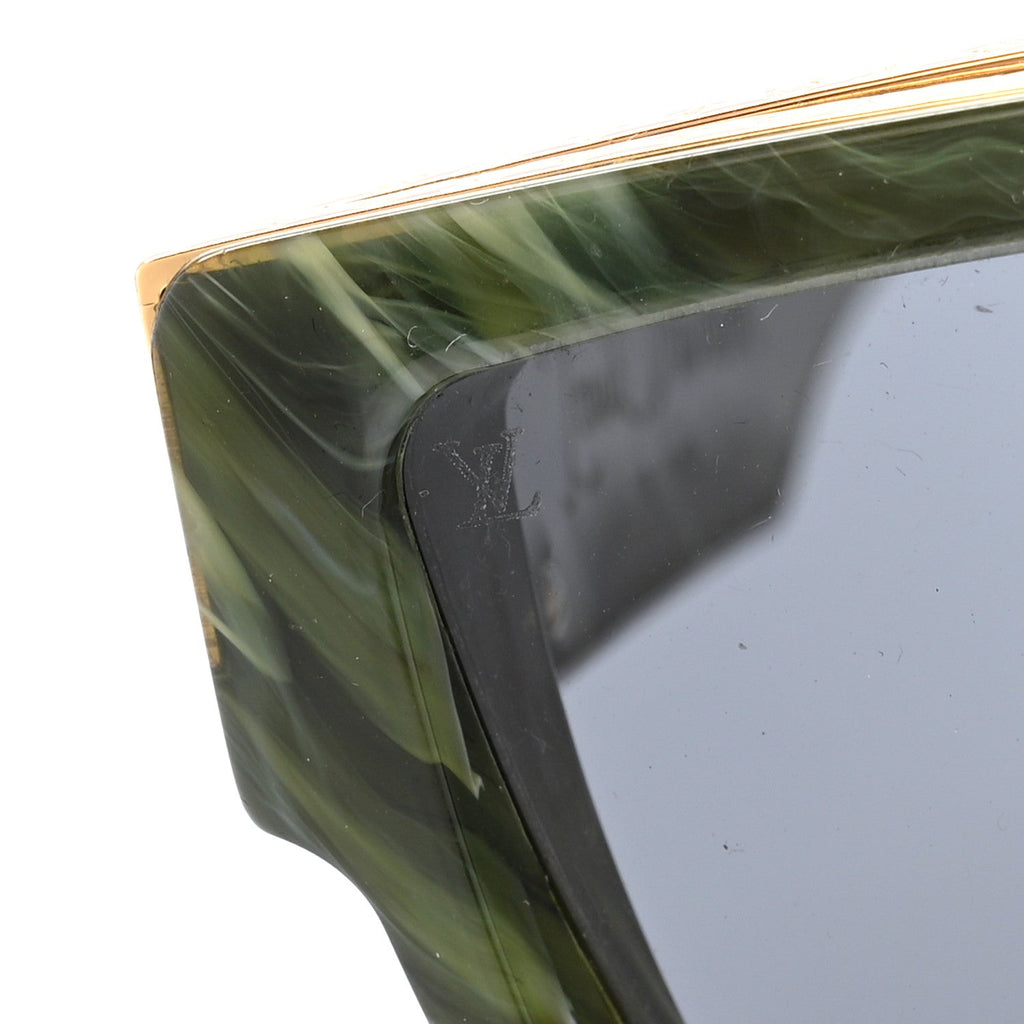 Louis Vuitton Square Sunglasses — Green Z1167E