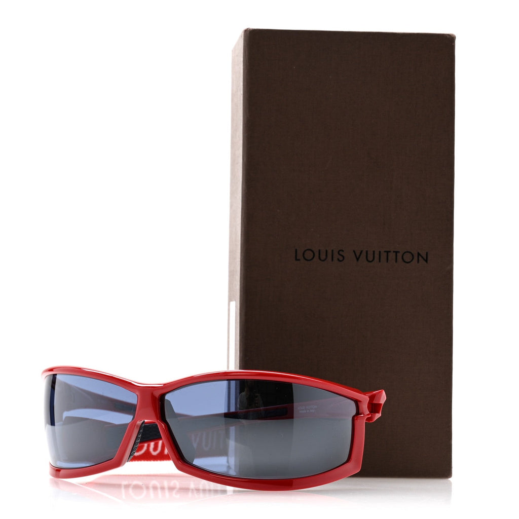 Louis Vuitton Square Sunglasses — Red Z0347U