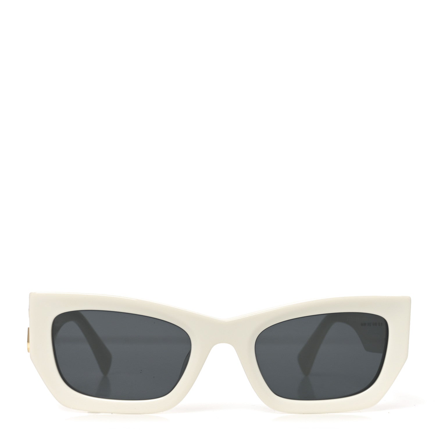 Miu Miu Rectangle Sunglasses — White SMU 09W