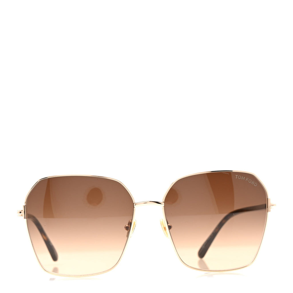 Tom Ford Square Sunglasses — Brown TF839