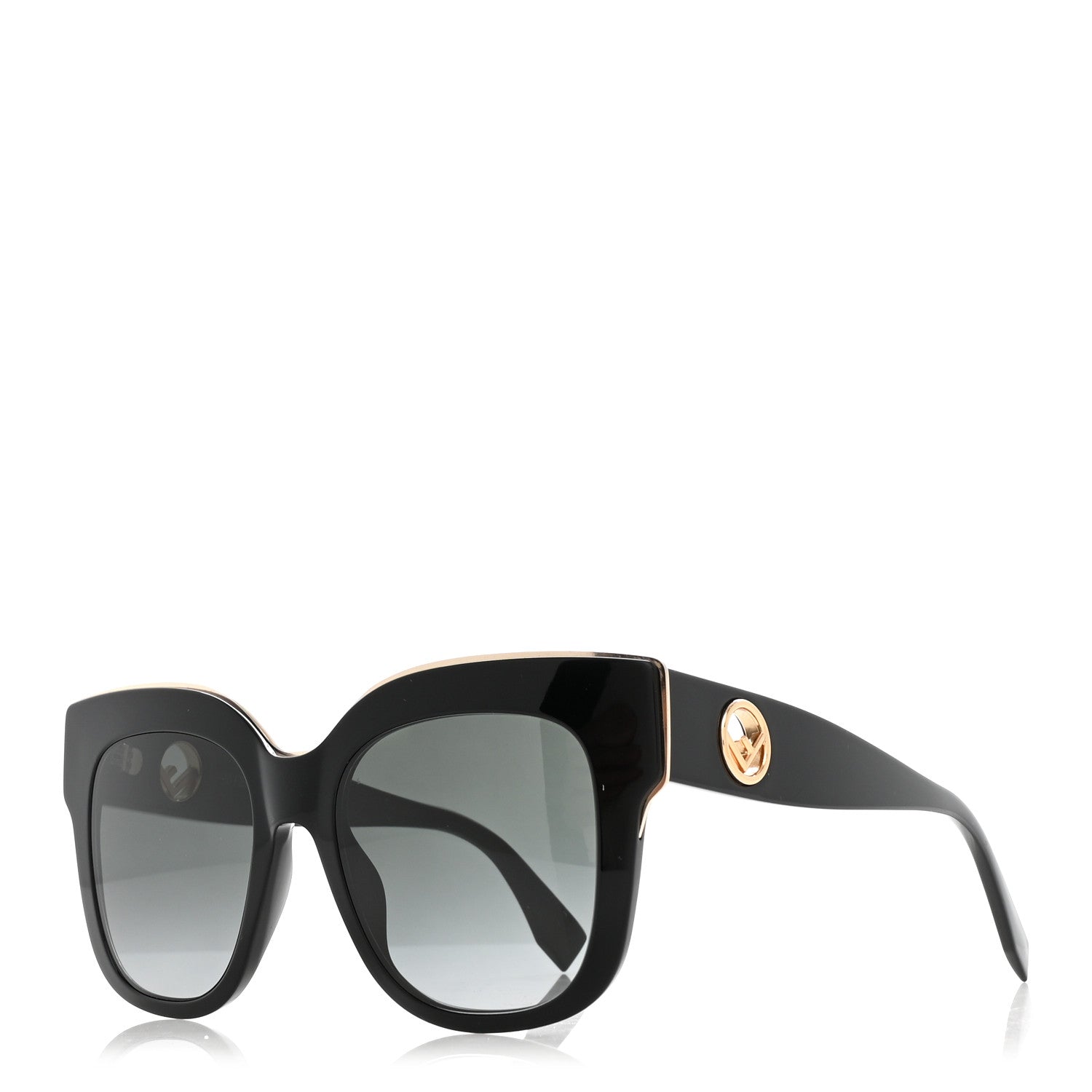 Fendi Square Sunglasses — Black