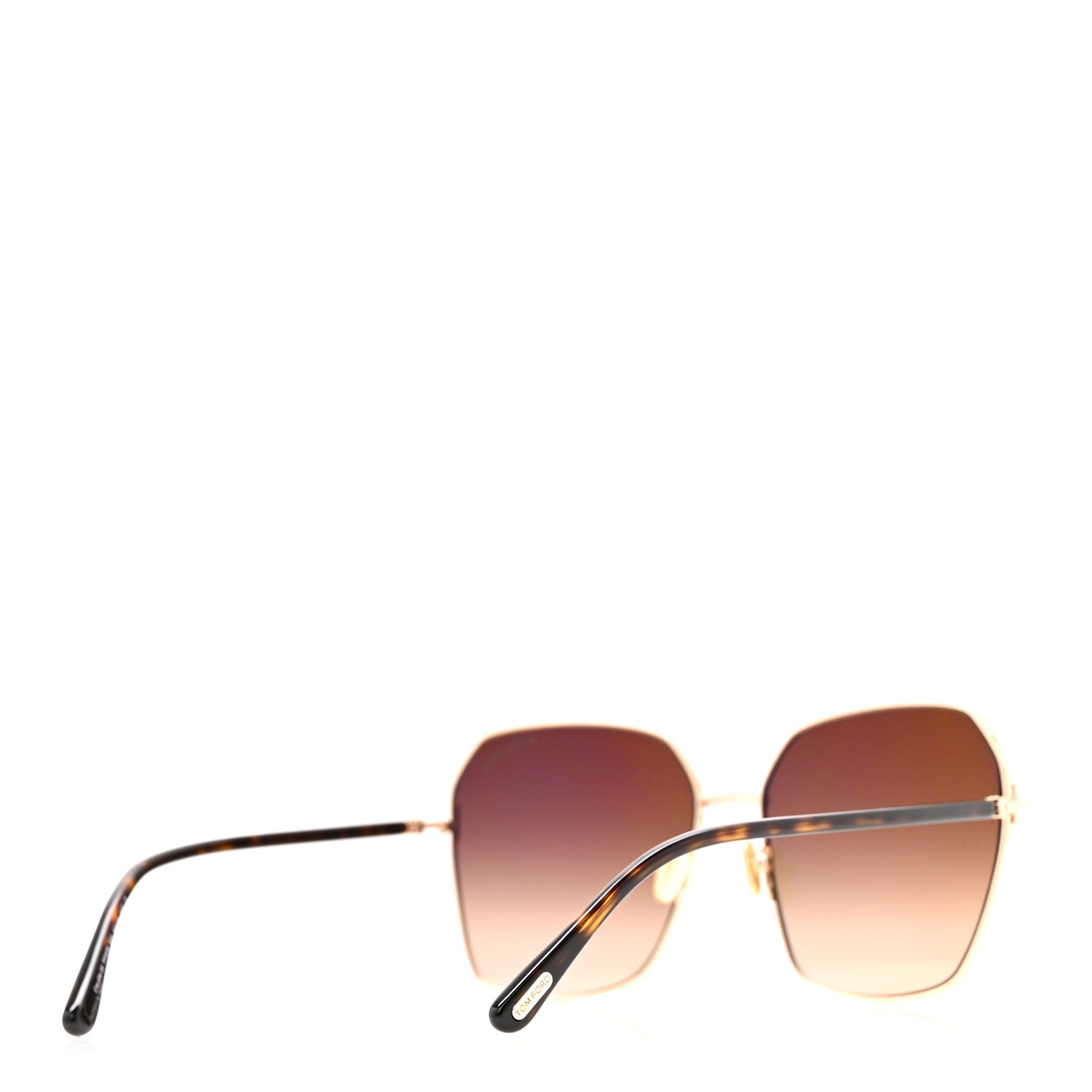 Tom Ford Square Sunglasses — Brown TF839