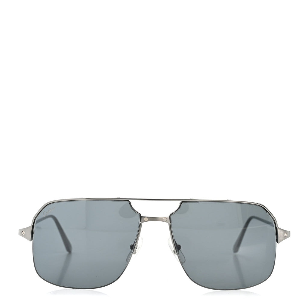 Cartier Aviator Sunglasses — Silver