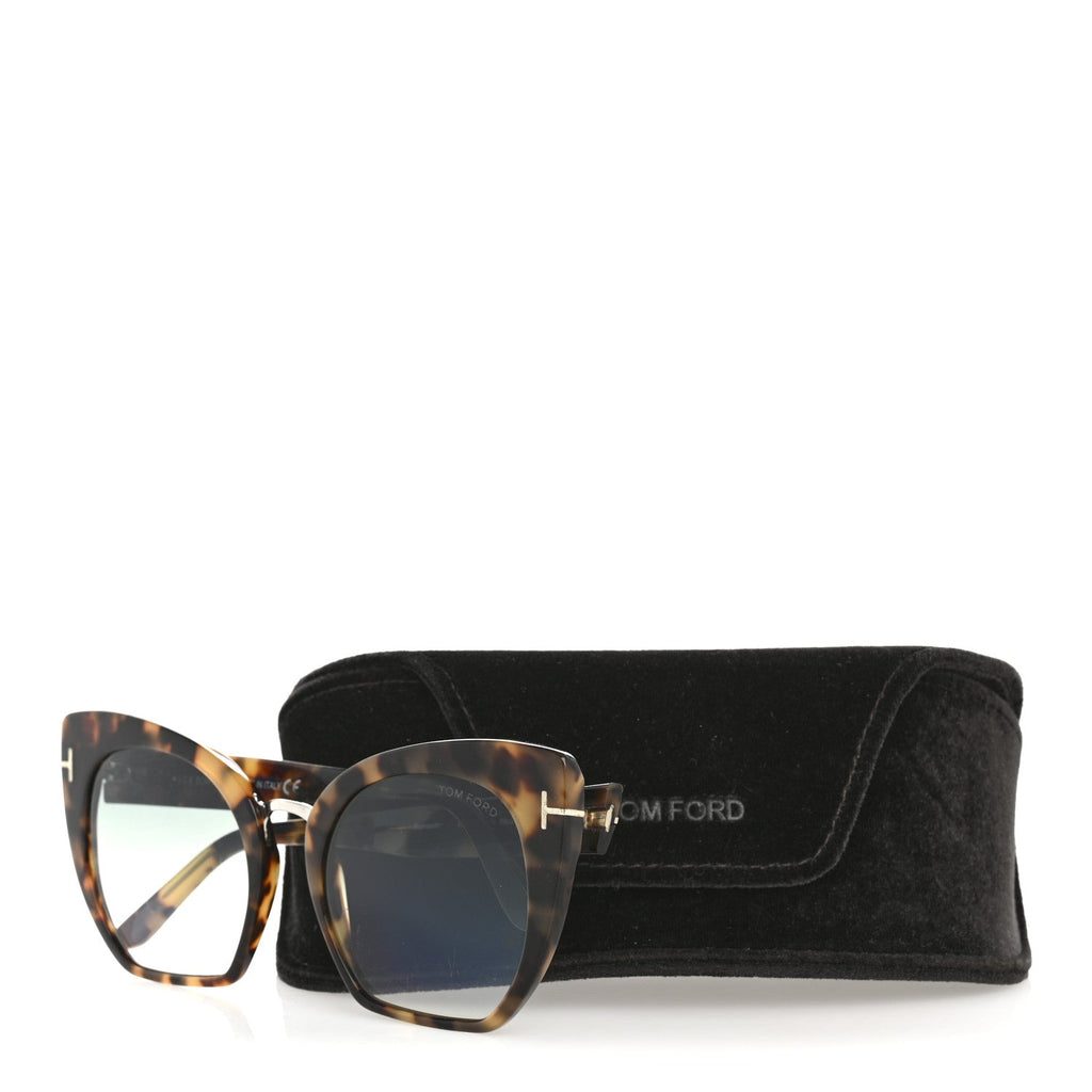 Tom Ford Cat-Eye Sunglasses — Tortoise TF553