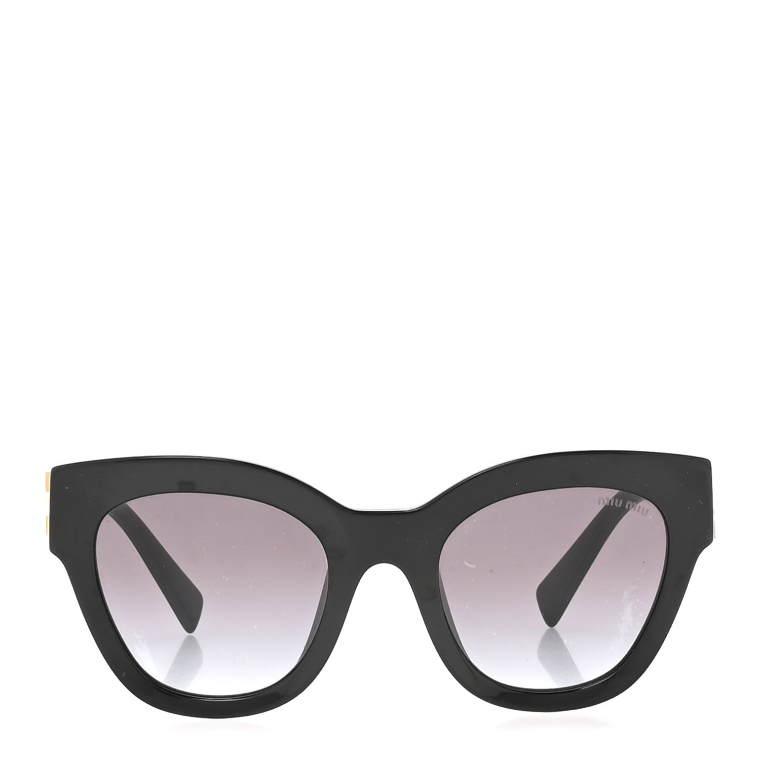 Miu Miu Square Sunglasses — Black SMU01Y