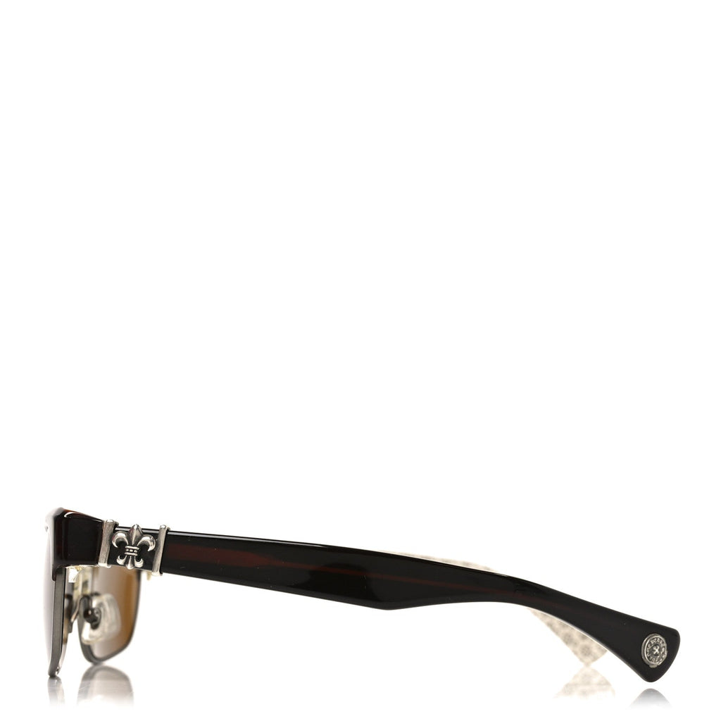 Chrome Hearts Square Sunglasses — Brown