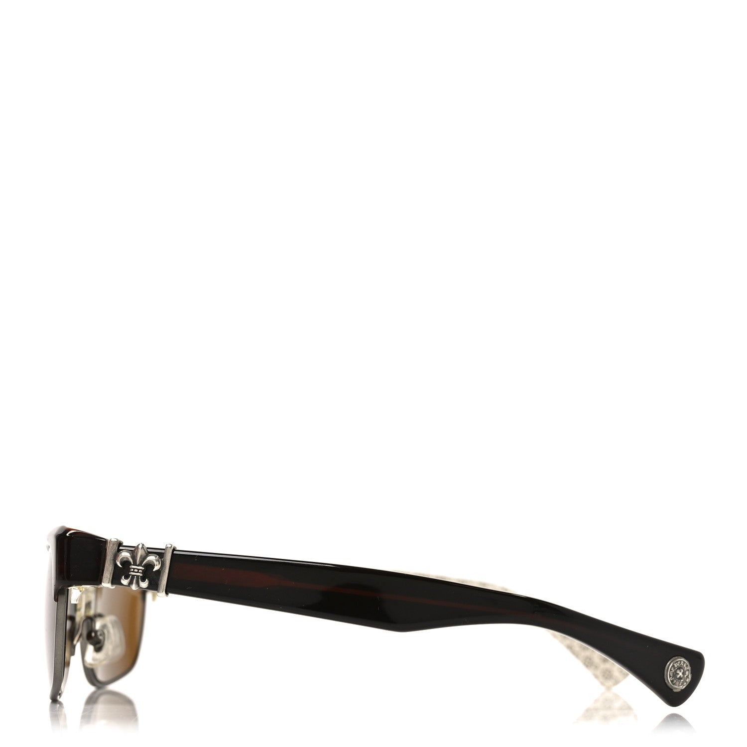 Chrome Hearts Square Sunglasses — Brown