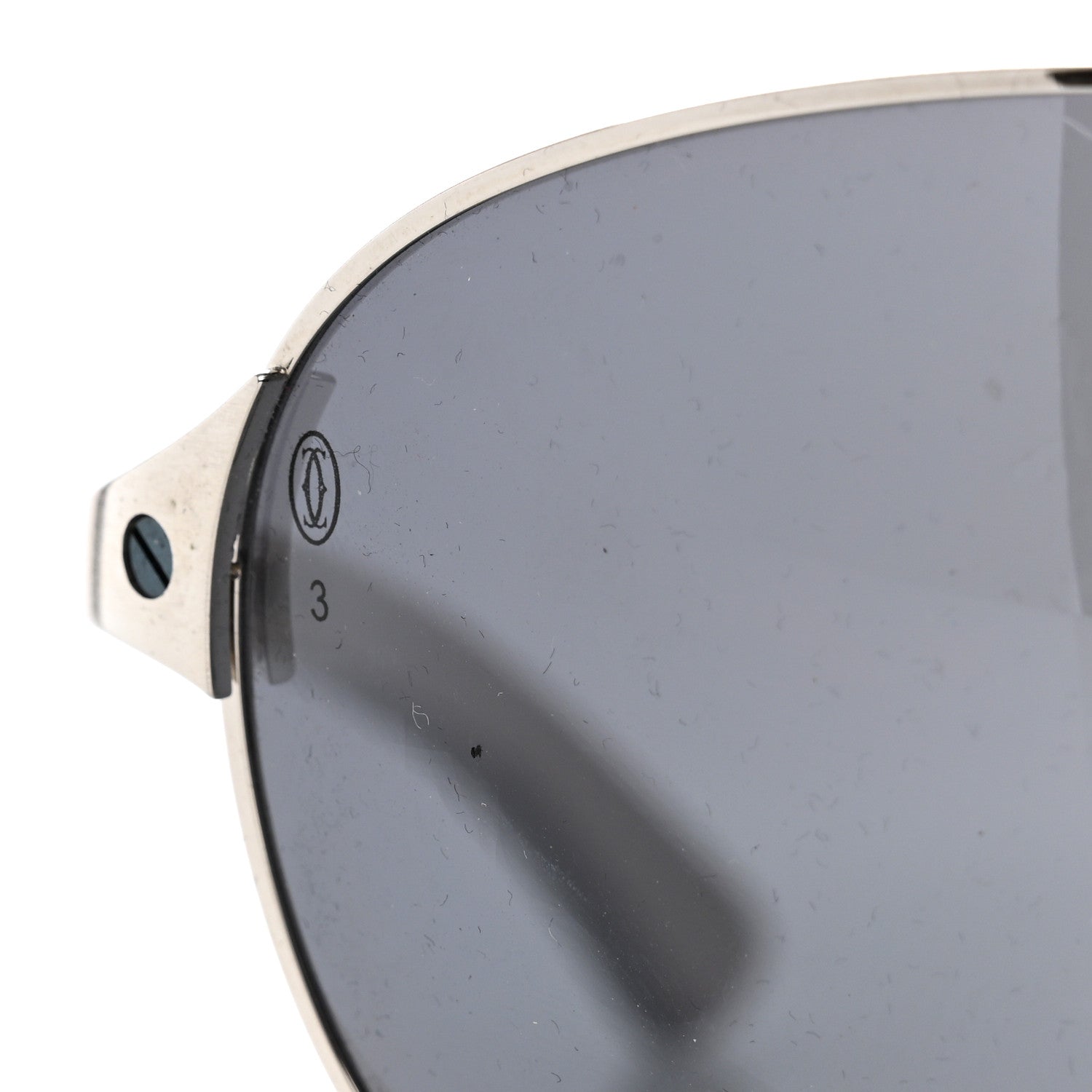Cartier Aviator Sunglasses — Silver