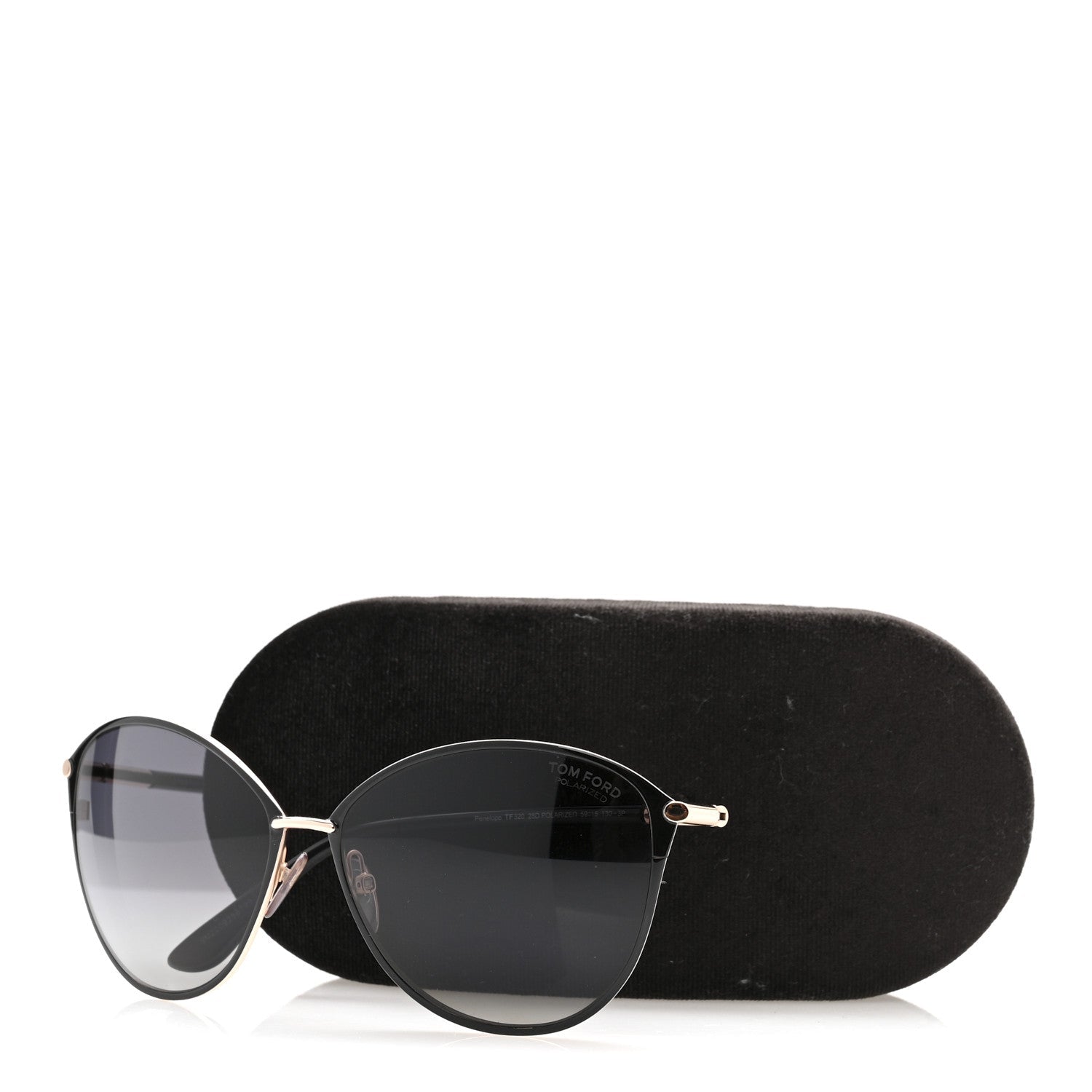 Tom Ford Round Sunglasses — Black TF320