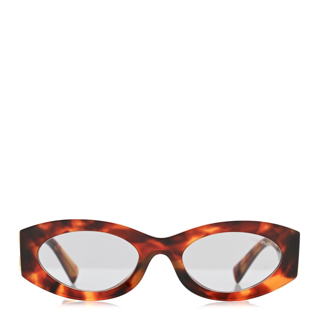 Miu Miu Oval Sunglasses — Havana SMU11W