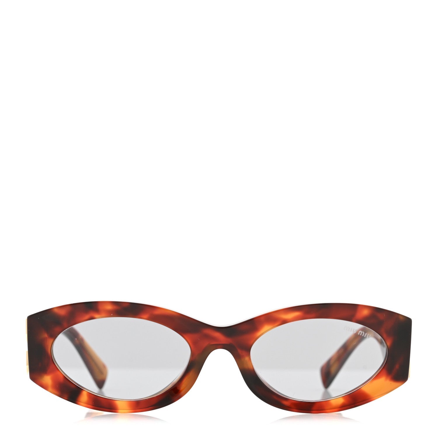Miu Miu Oval Sunglasses — Havana SMU11W