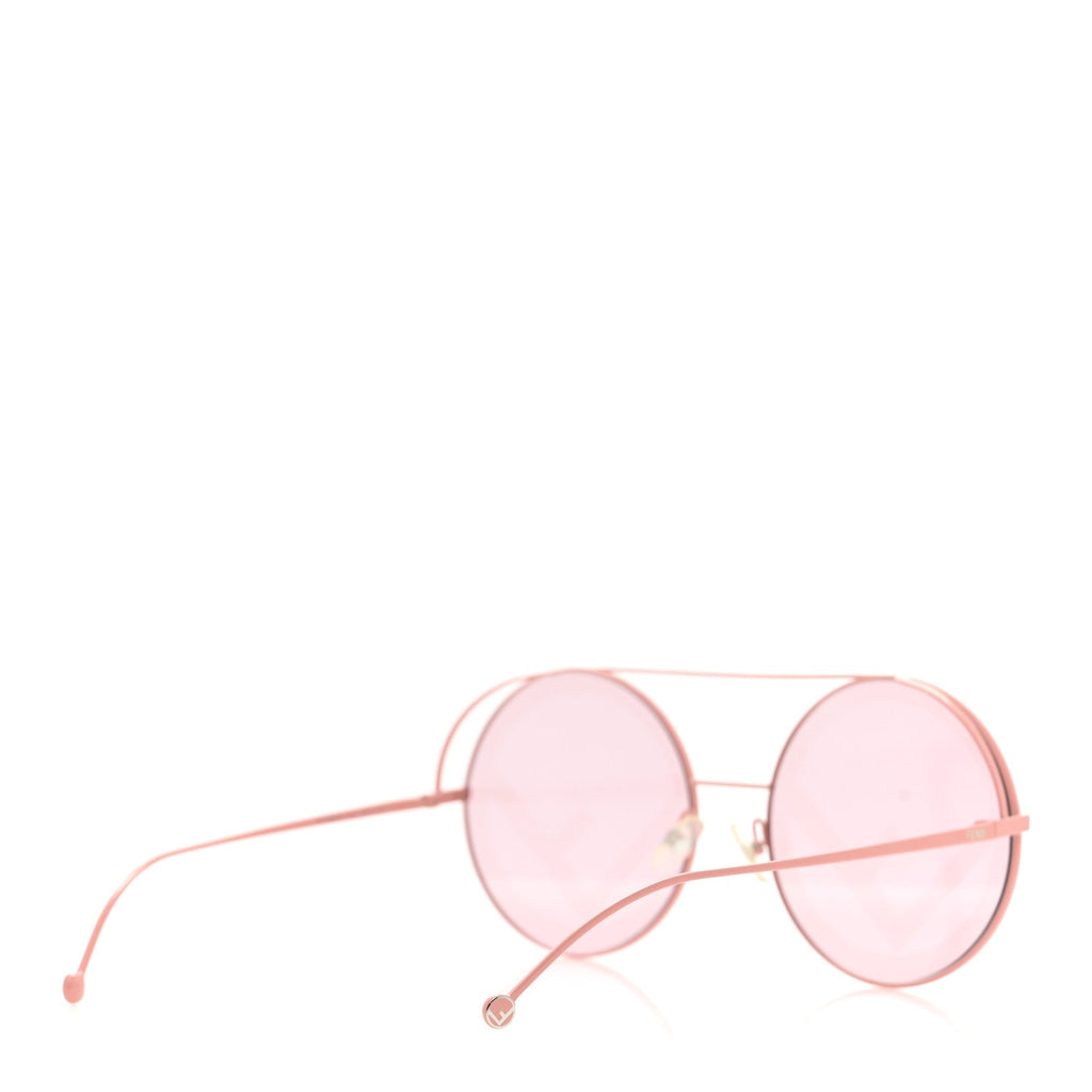 Fendi Round Sunglasses — Pink