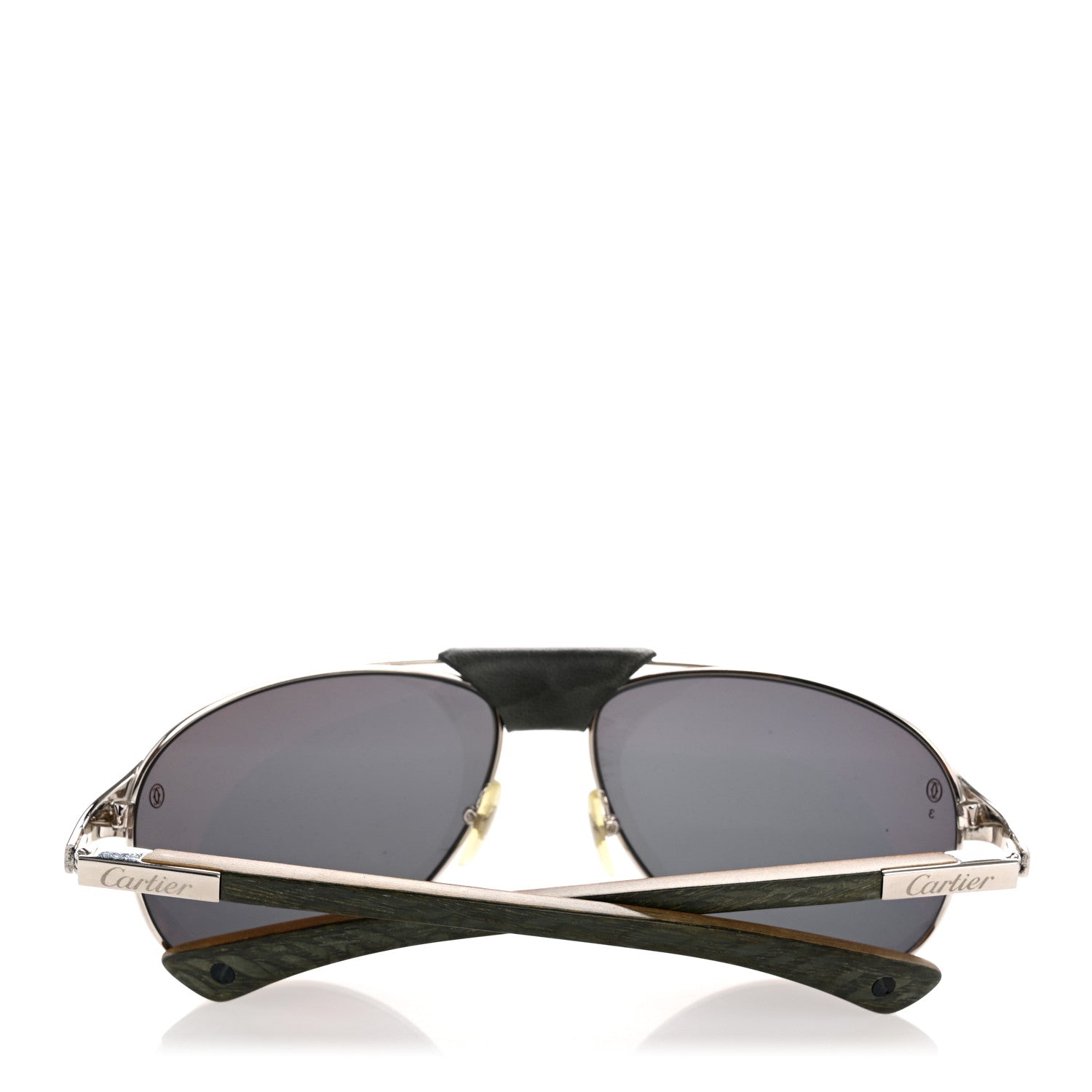Cartier Aviator Sunglasses — Silver