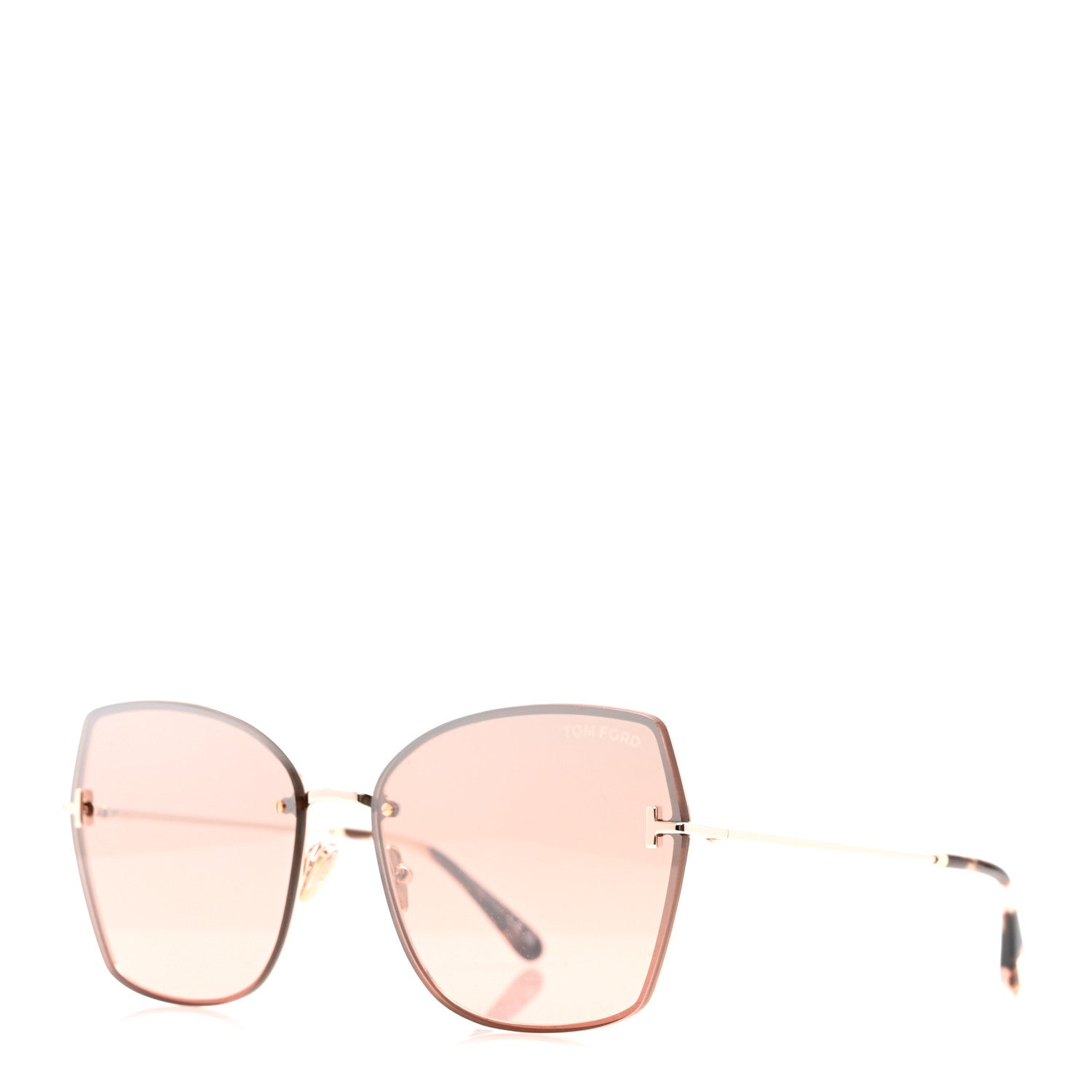 Tom Ford Square Sunglasses — Gold TF1107