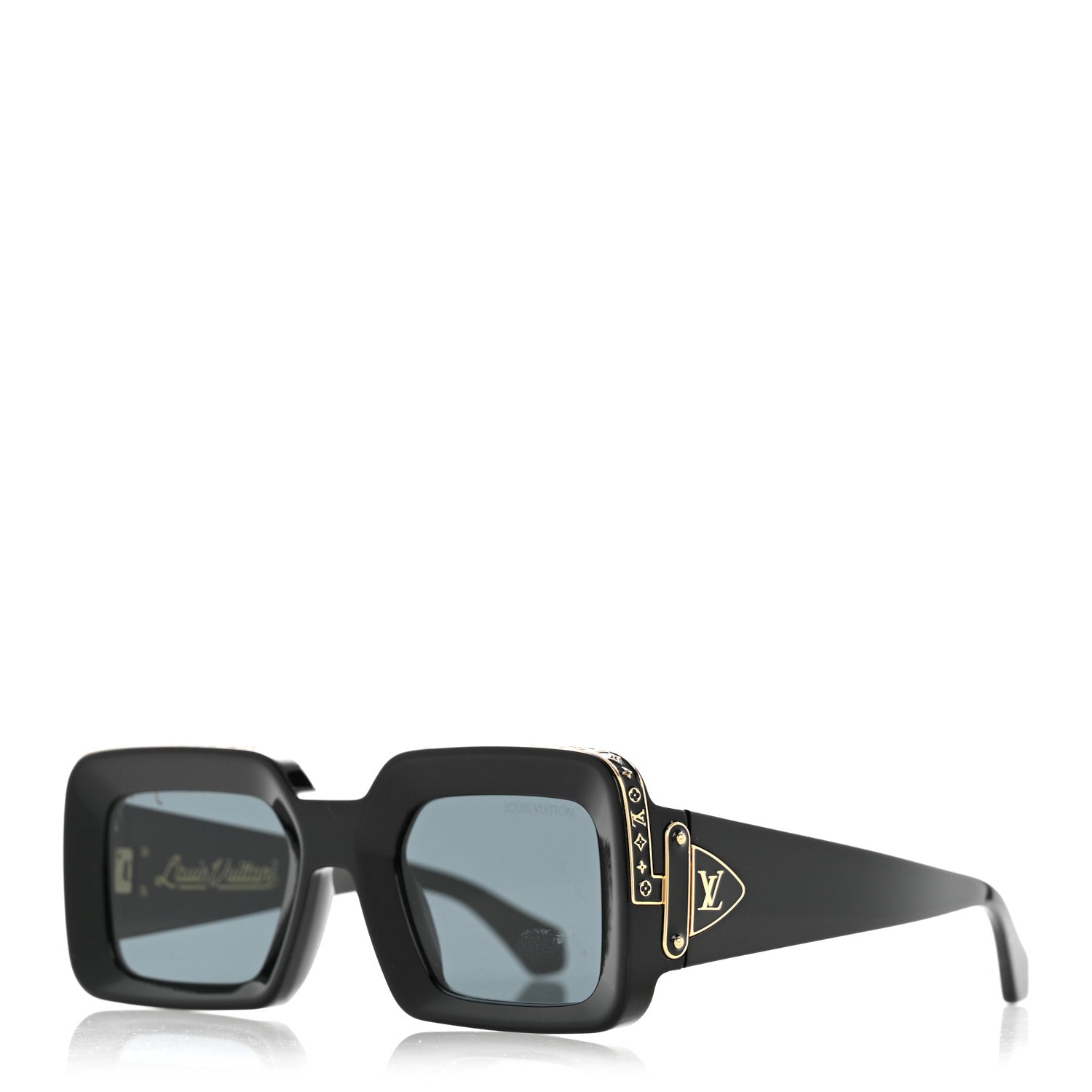 Louis Vuitton Square Sunglasses — Black Z1591W