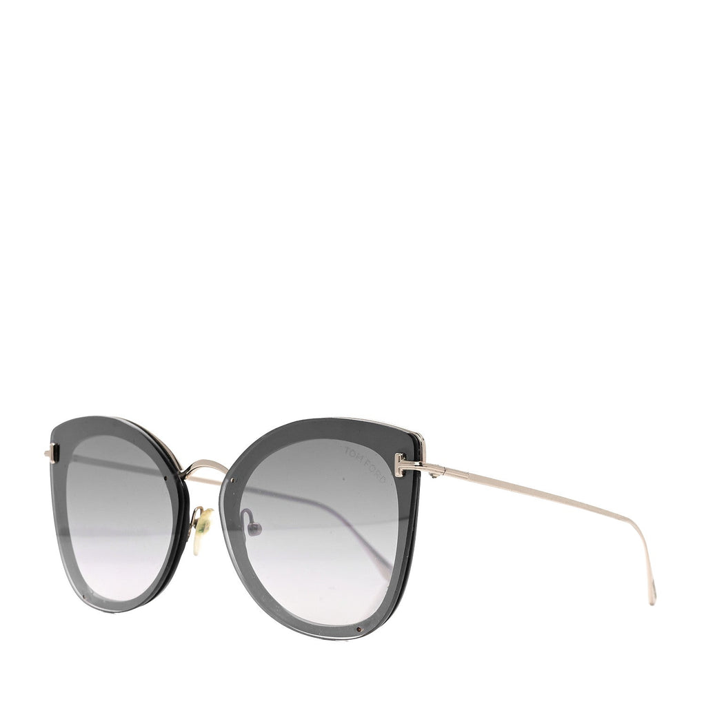 Tom Ford Cat-Eye Sunglasses — Black TF657