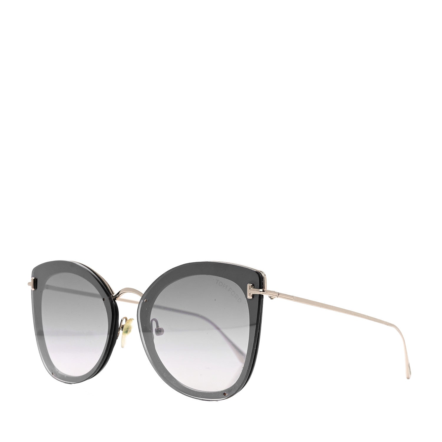 Tom Ford Cat-Eye Sunglasses — Black TF657