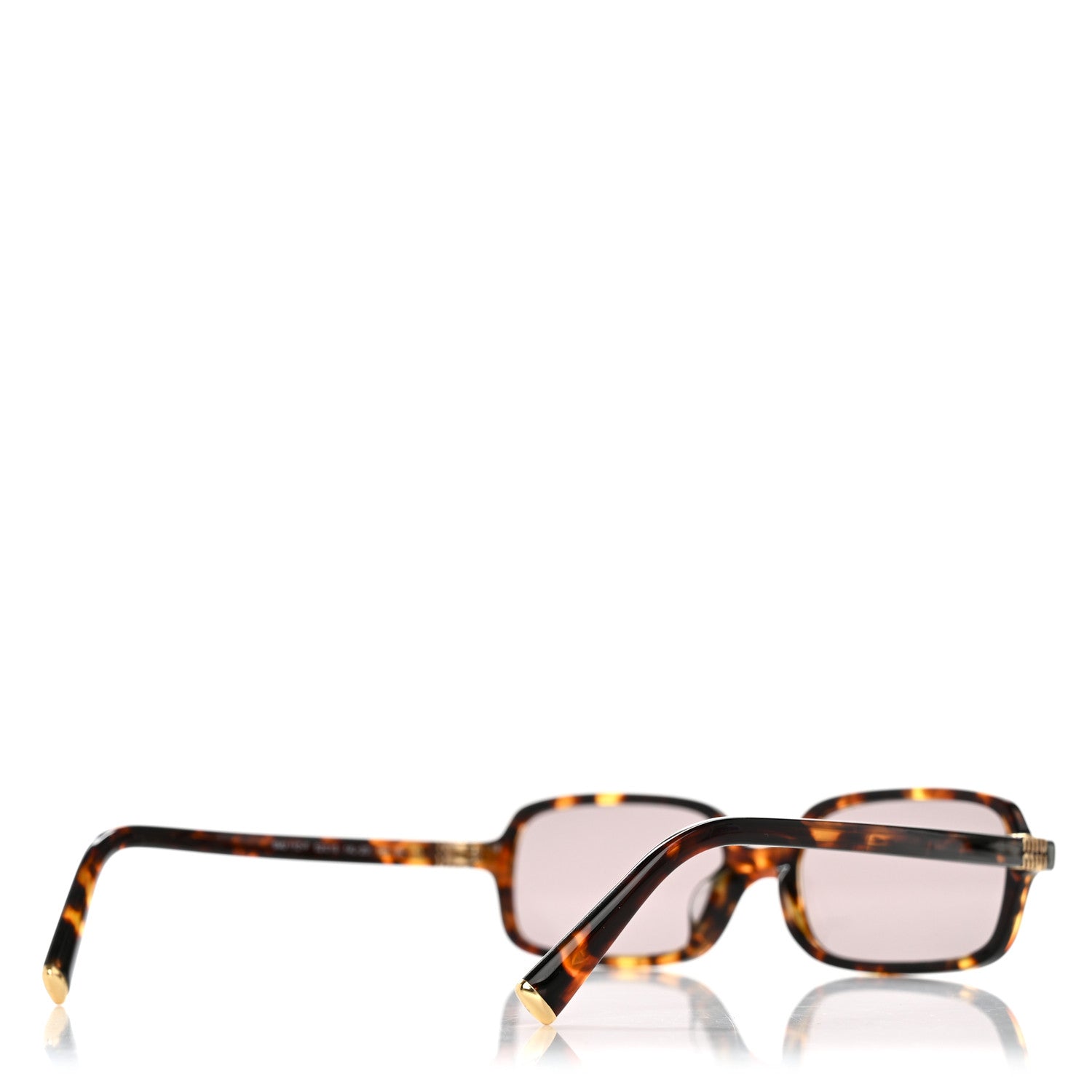 Miu Miu Rectangle Sunglasses — Beige SMU11Z