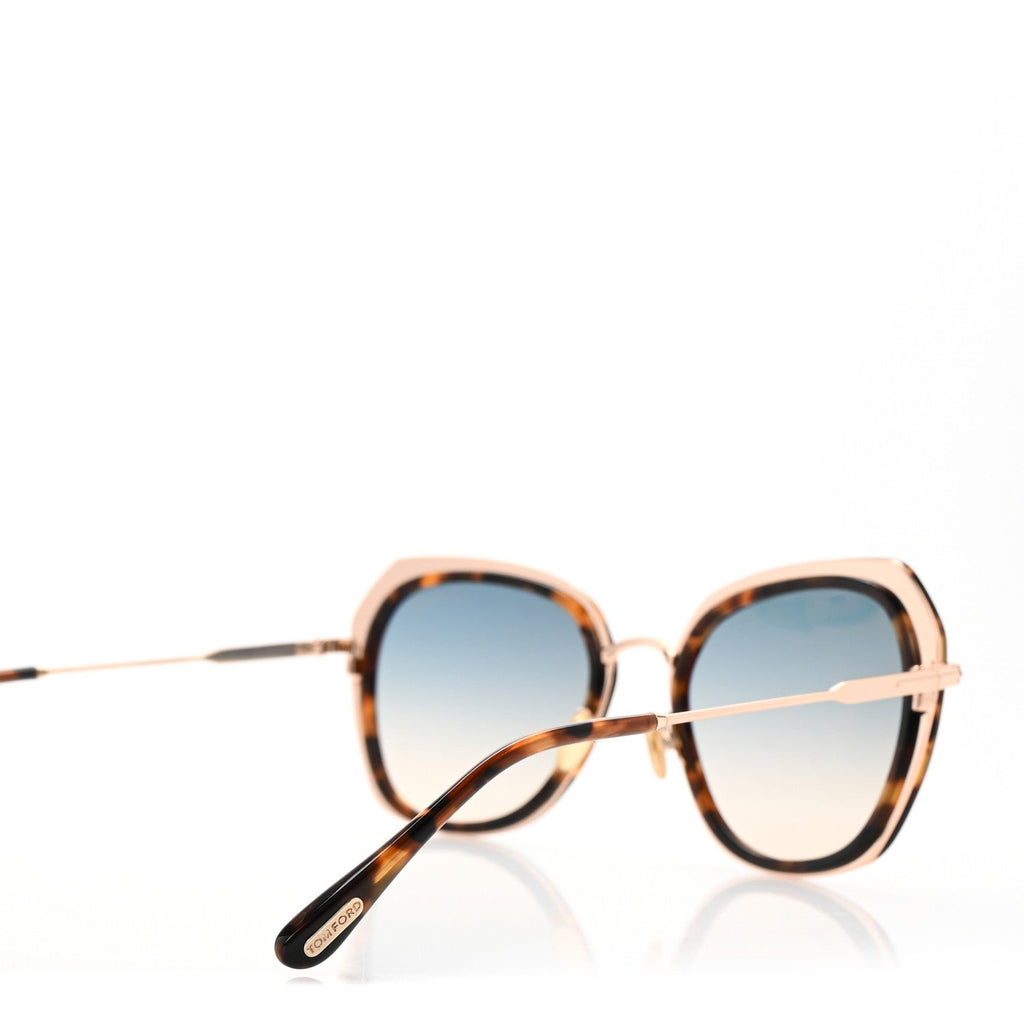 Tom Ford Square Sunglasses — Havana TF792