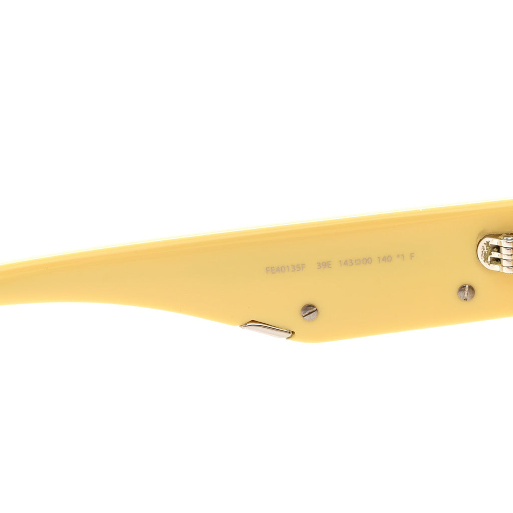 Fendi Round Sunglasses — Yellow