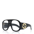 Gucci Oversized Aviator Sunglasses — Black GG0152S