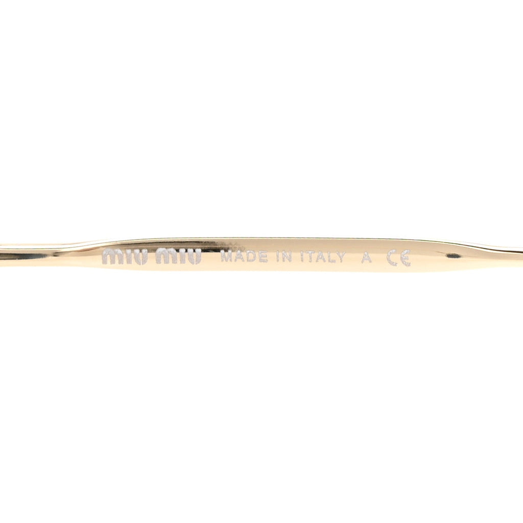 Miu Miu Round Sunglasses — Gold SMU 50R