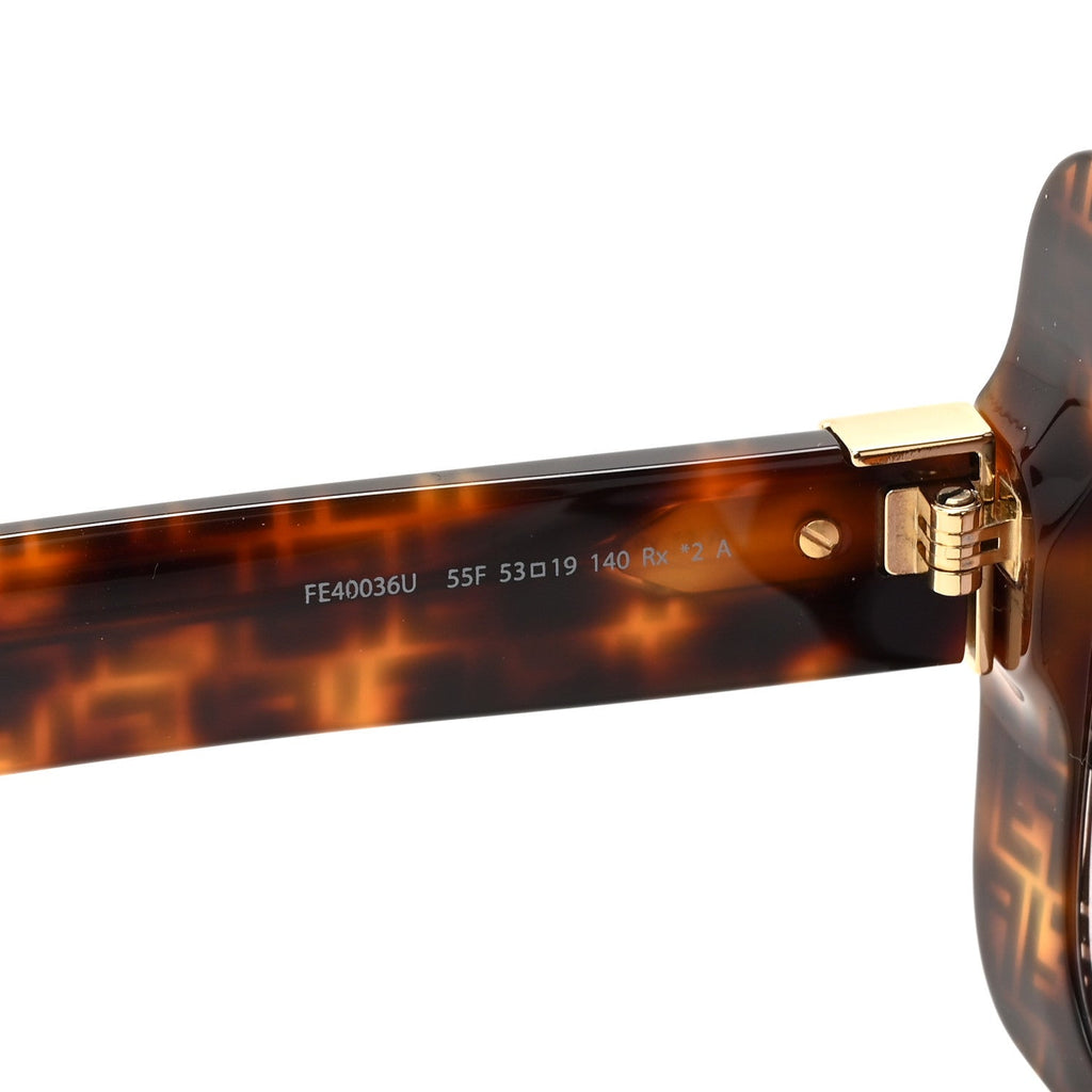 Fendi Square Sunglasses — Havana