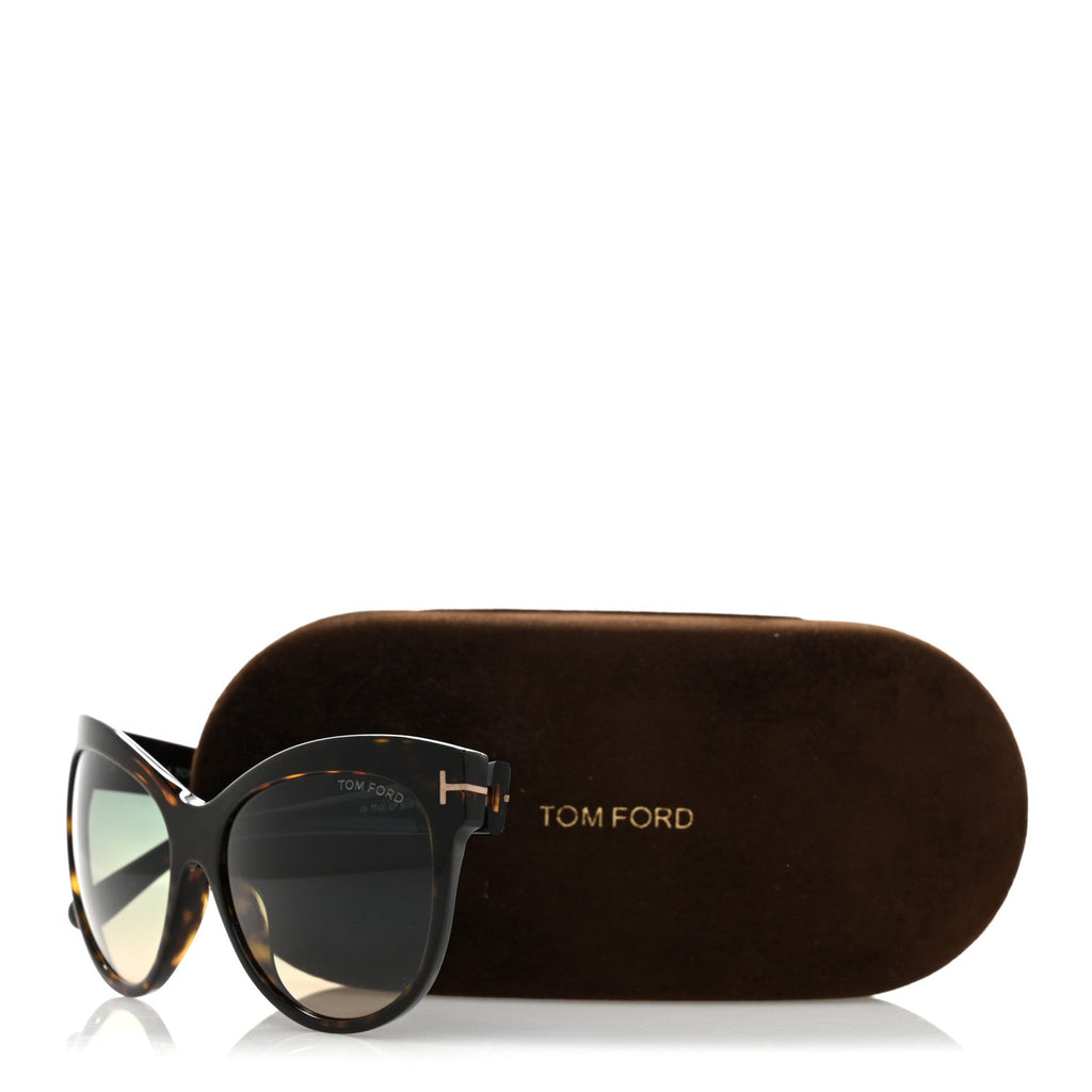 Tom Ford Cat-Eye Sunglasses — Tortoise TF430