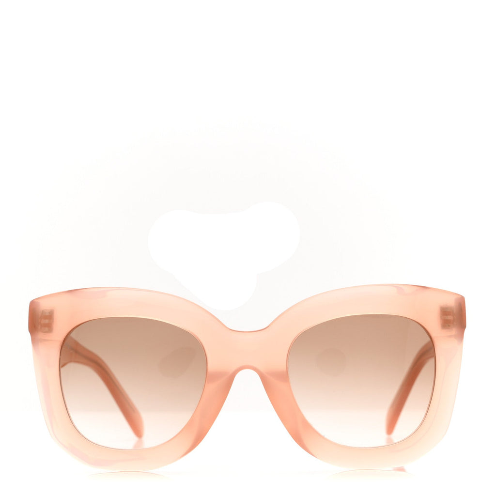 Celine Oversized Cat-Eye Sunglasses — Black