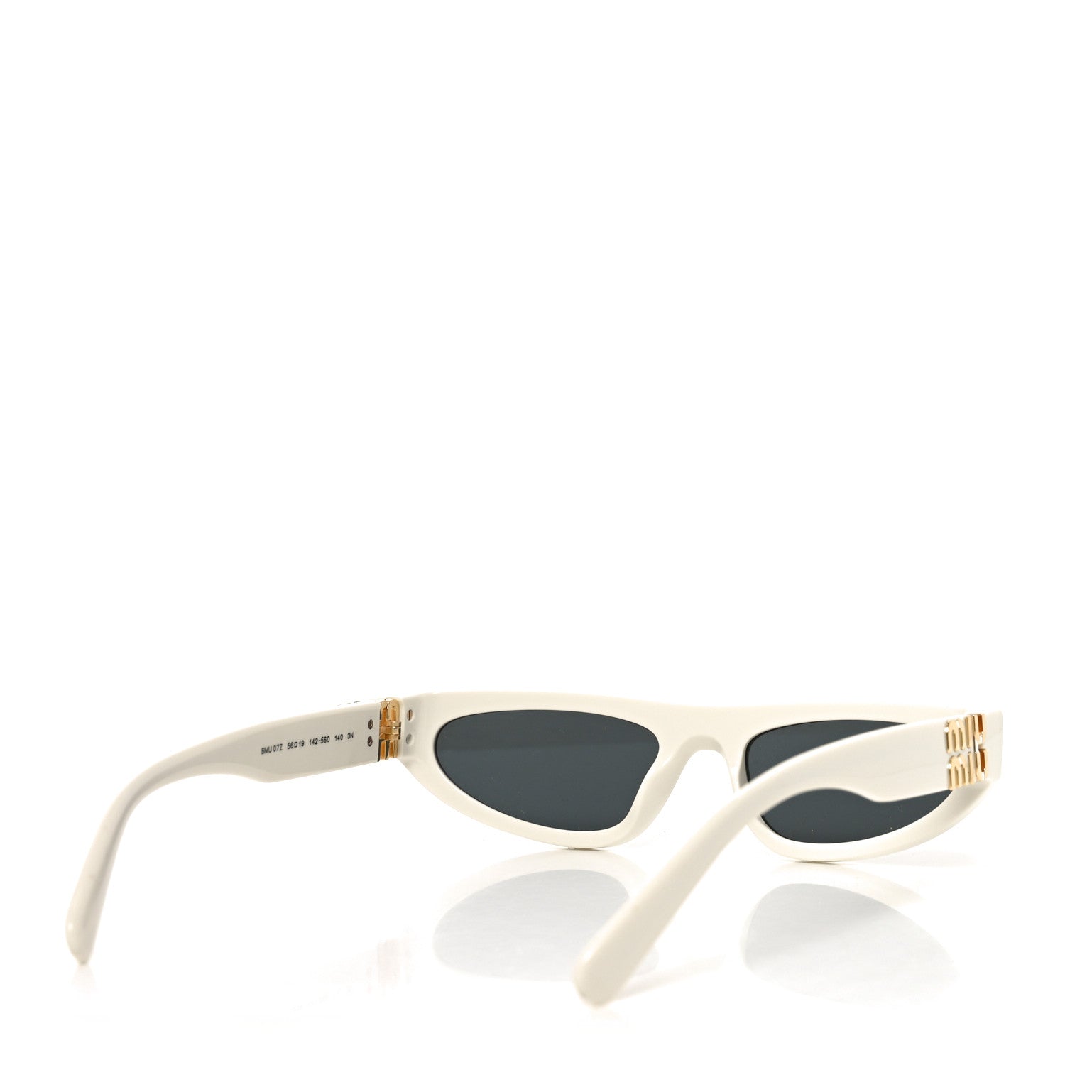 Miu Miu Cat-Eye Sunglasses — White SMU 07Z