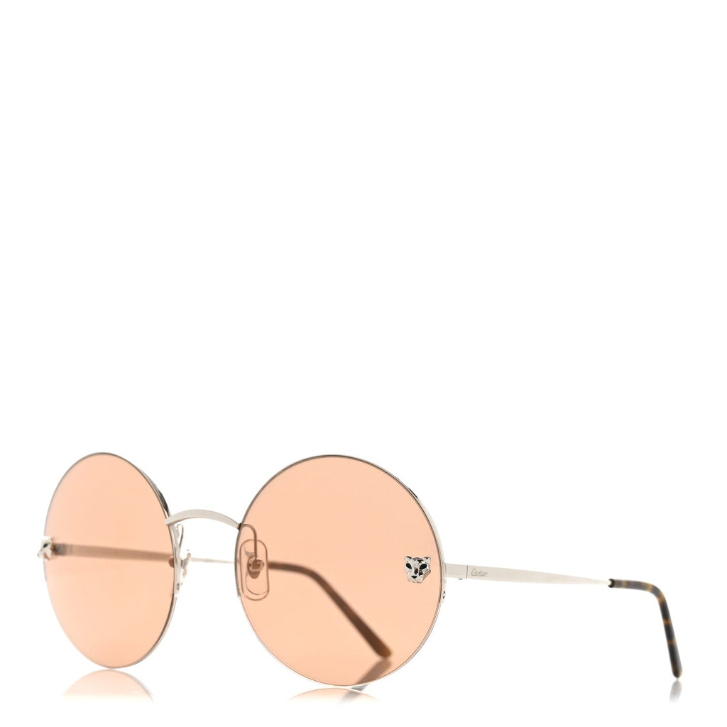 Cartier Round Sunglasses — Silver