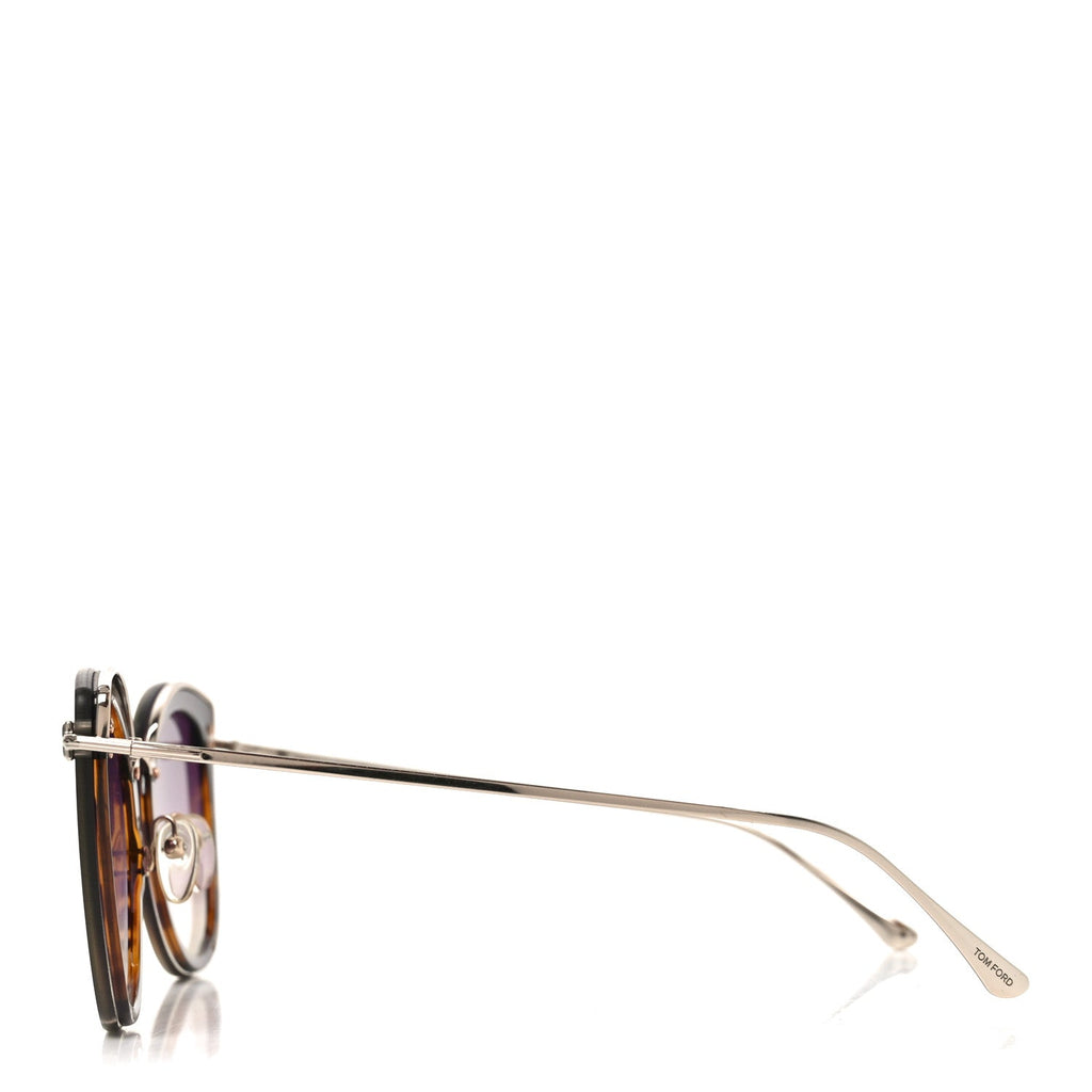 Tom Ford Cat-Eye Sunglasses — Havana TF657