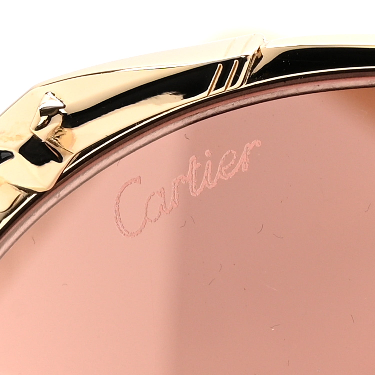 Cartier Round Sunglasses — Gold