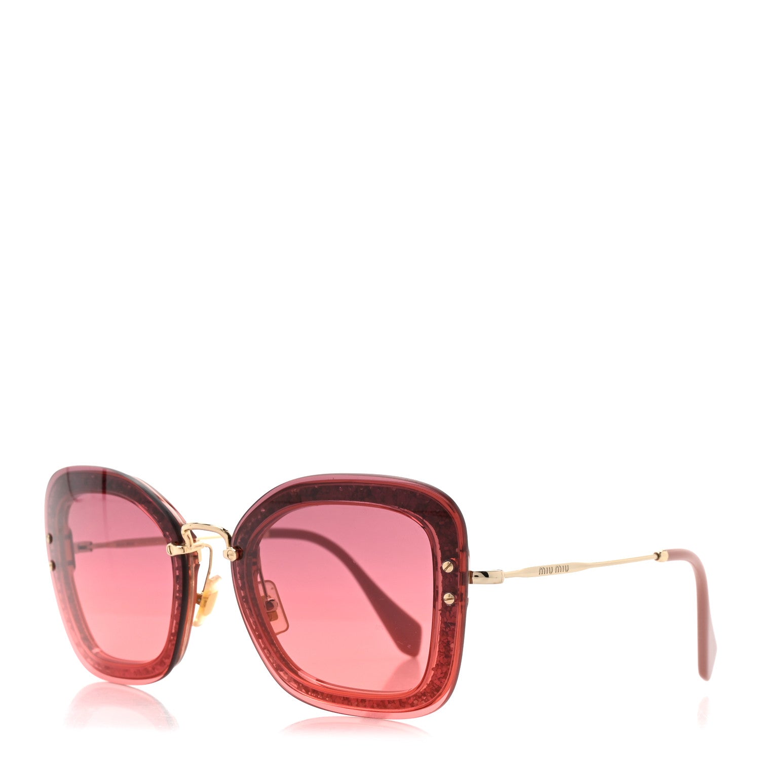 Miu Miu Cat-Eye Sunglasses — Pink SMU02T