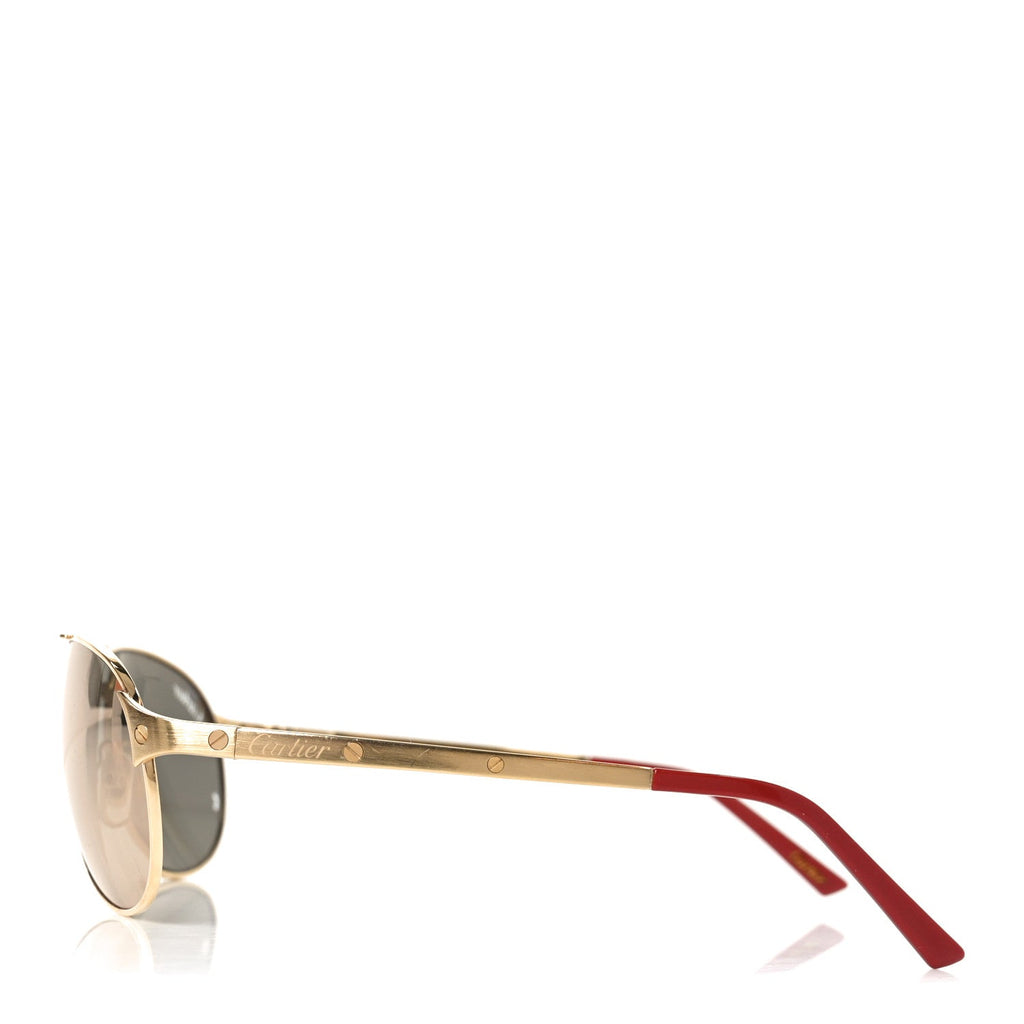 Cartier Aviator Sunglasses — Gold