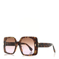 Fendi Square Sunglasses — Havana