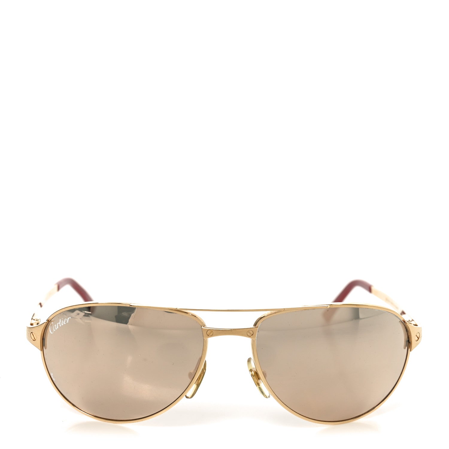 Cartier Aviator Sunglasses — Gold