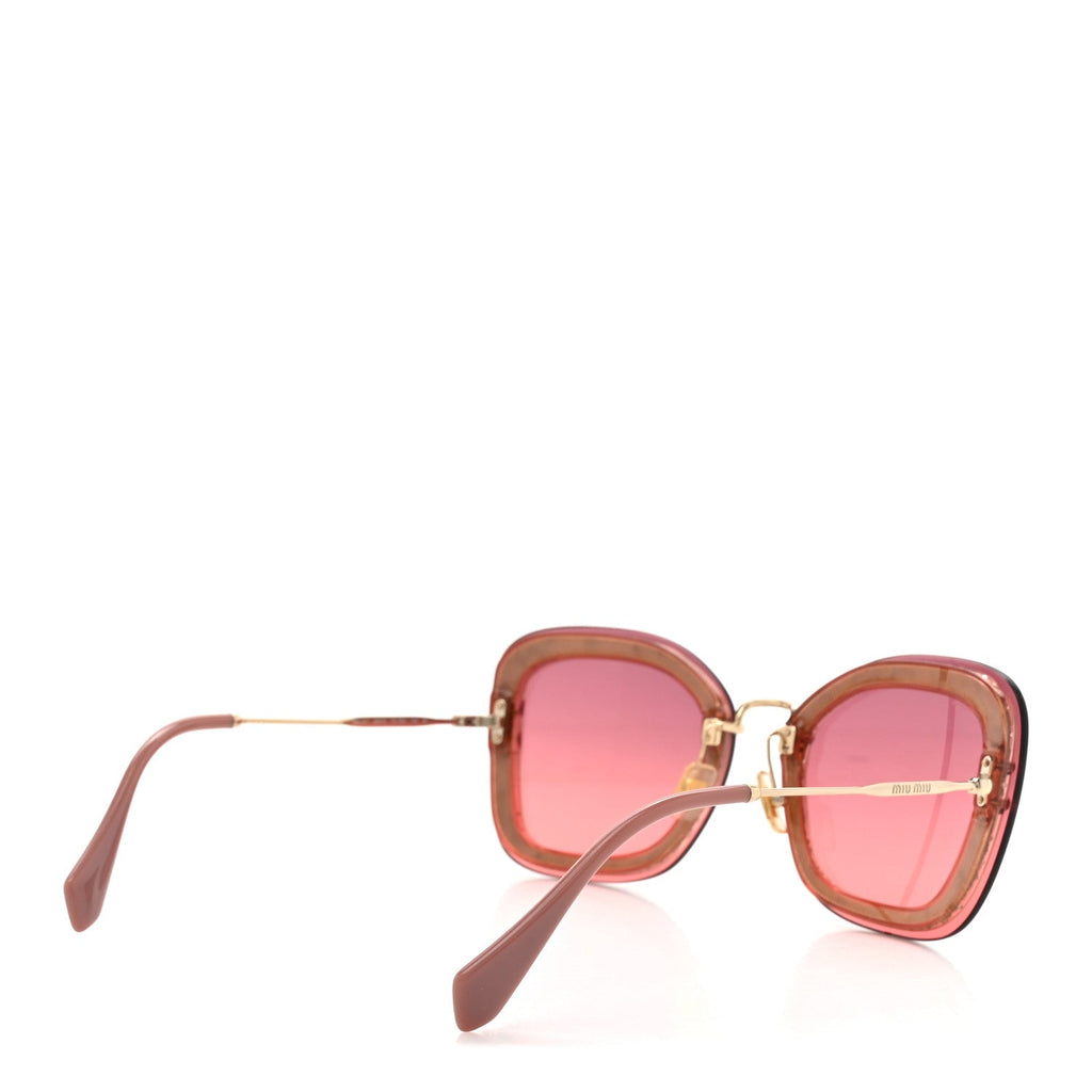 Miu Miu Cat-Eye Sunglasses — Pink SMU02T