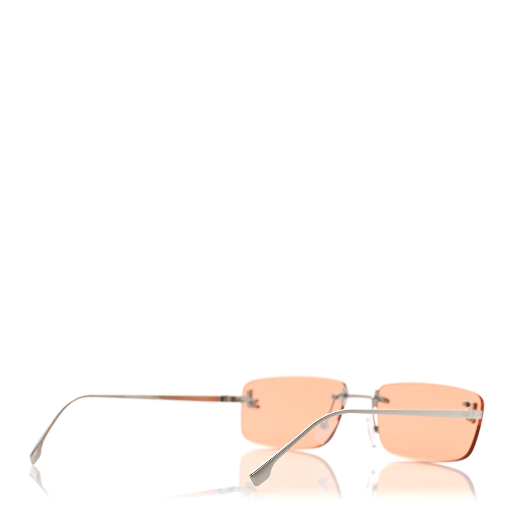 Fendi Square Sunglasses — Silver
