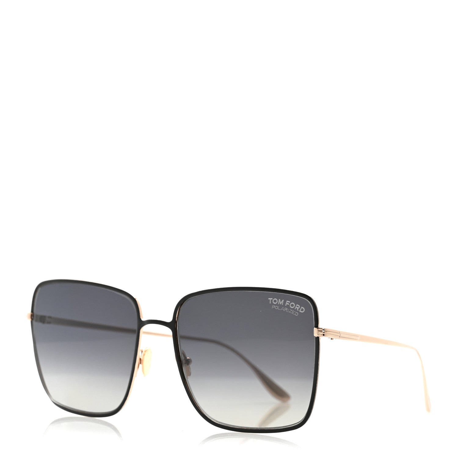 Tom Ford Square Sunglasses — Black TF739