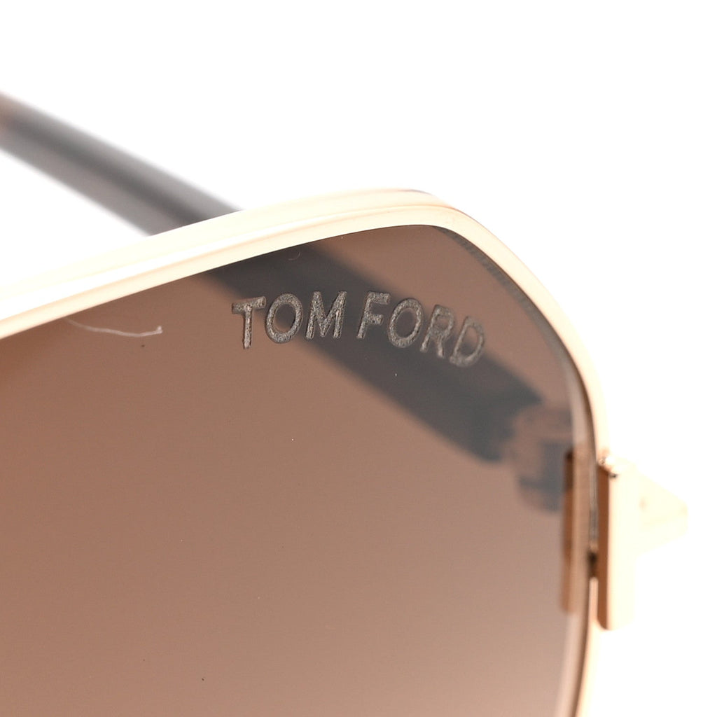 Tom Ford Square Sunglasses — Brown TF839