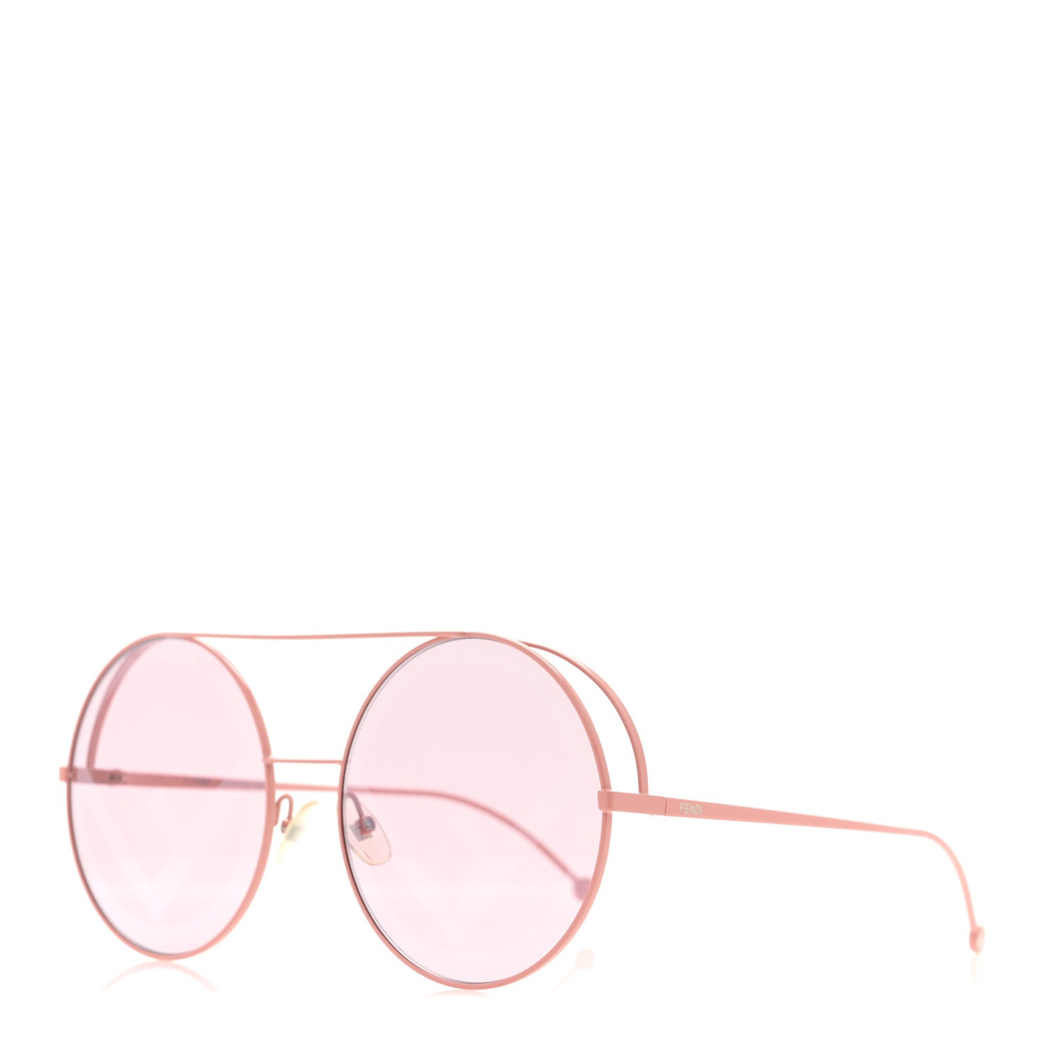 Fendi Round Sunglasses — Pink