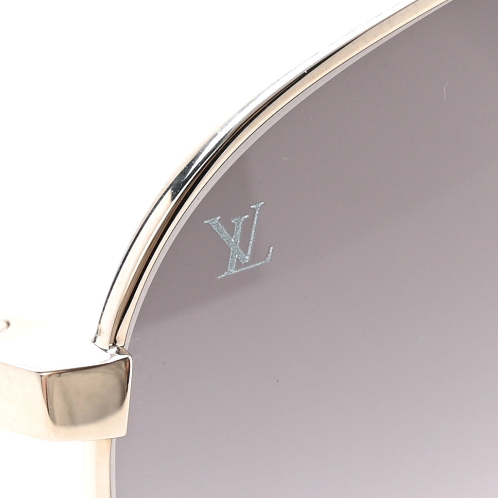 Louis Vuitton Aviator Sunglasses — Silver Z0340U