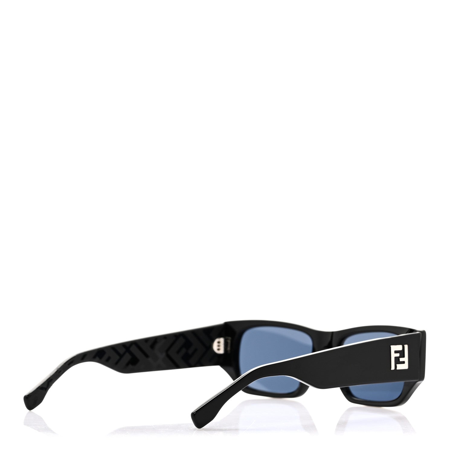 Fendi Oval Sunglasses — Black