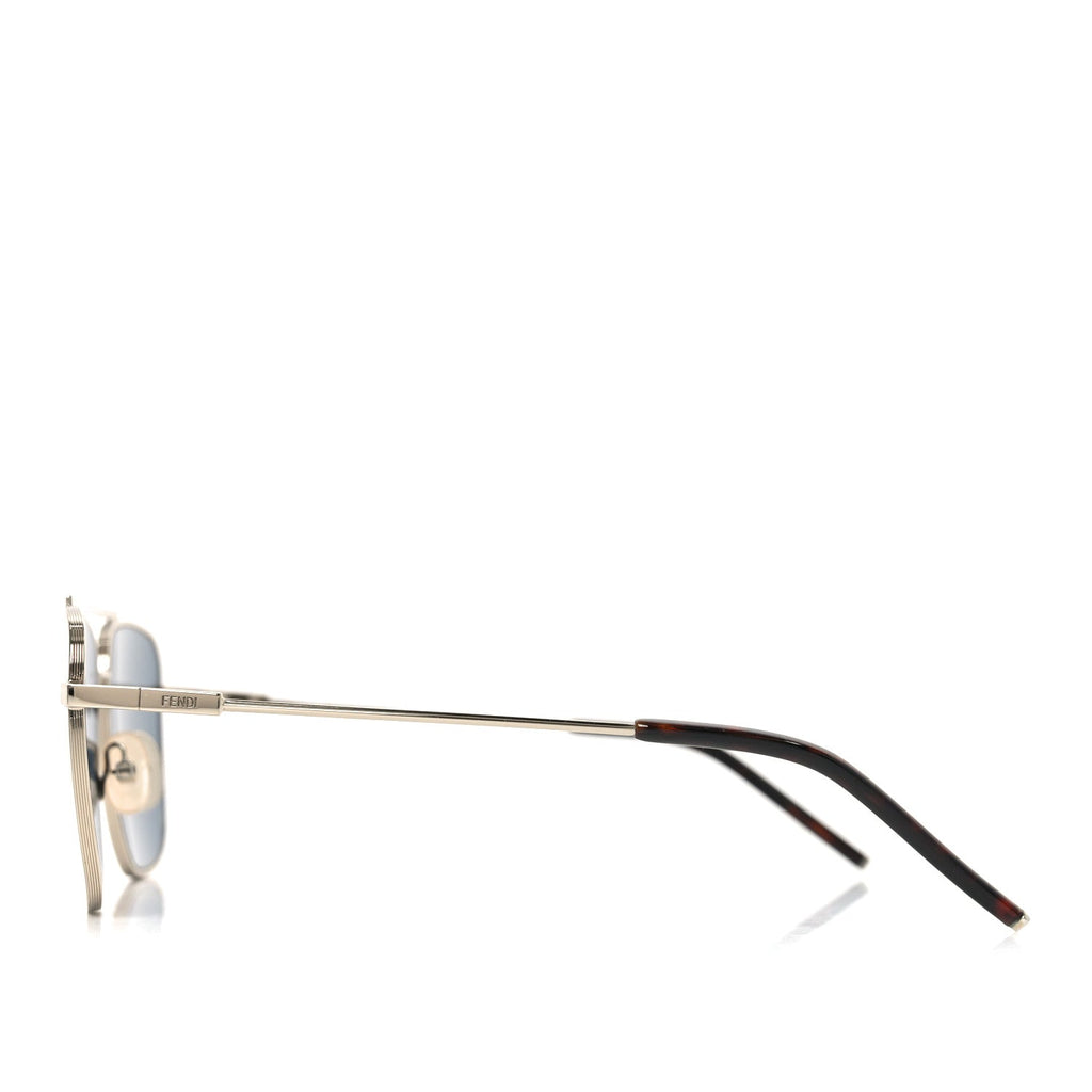 Fendi Square Sunglasses — Gold