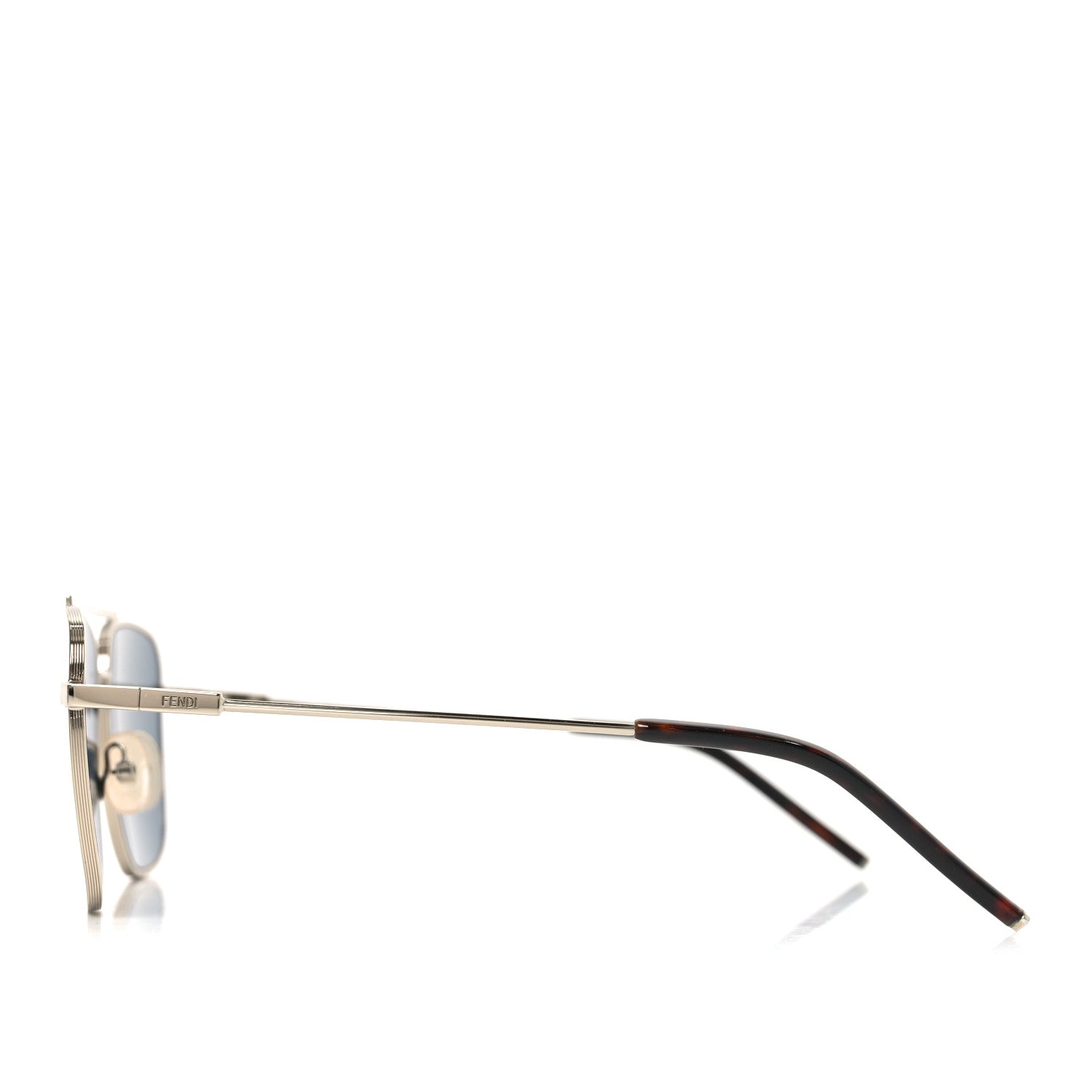 Fendi Square Sunglasses — Gold