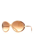 Tom Ford Round Sunglasses — Brown TF124